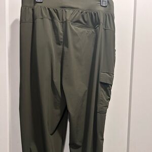 Olive green joggers light weight size large